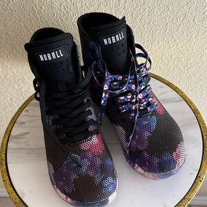 NWOT NOBULL Women's Black and Floral High Top Training Shoes